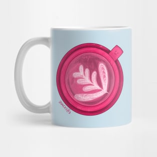 Coffee Latte in PINK Mug